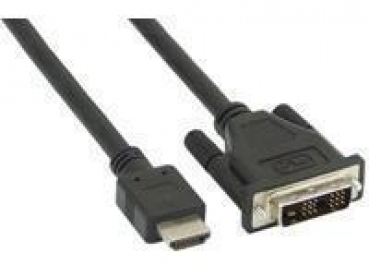 HDMI auf DVI 18+1 Kabel 2m, schwarz, FHD